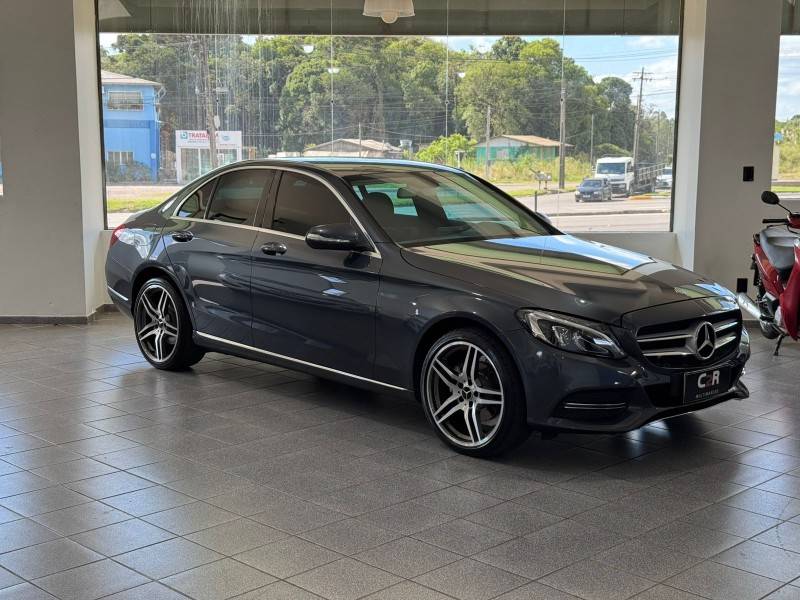 MERCEDES-BENZ - C 180 - 2015/2015 - Cinza - R$ 109.900,00