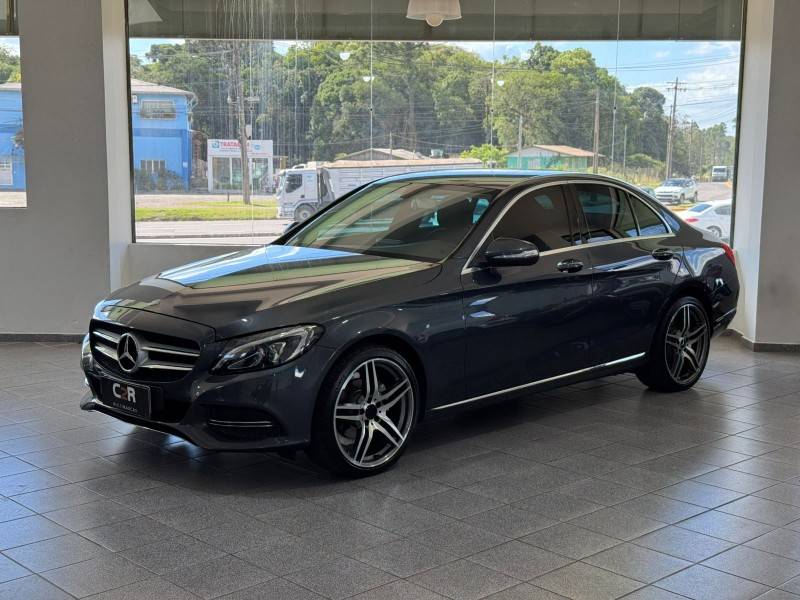 MERCEDES-BENZ - C 180 - 2015/2015 - Cinza - R$ 109.900,00